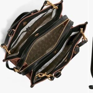 Aimee Kestenberg Black and Brown Shoulder Bag